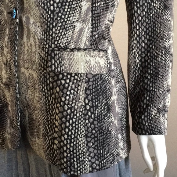 Python Print Black/ Gray Jacket - Picture 2 of 6